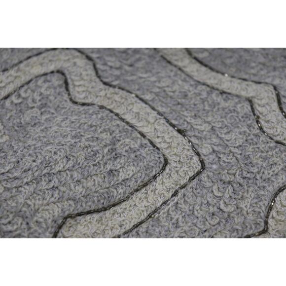 New NWT Pottery Barn Beaded Swirl Pillow Cover Hand Embellished Beaded 20 x 20 - Picture 5 of 8